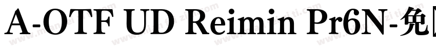 A-OTF UD Reimin Pr6N字体转换